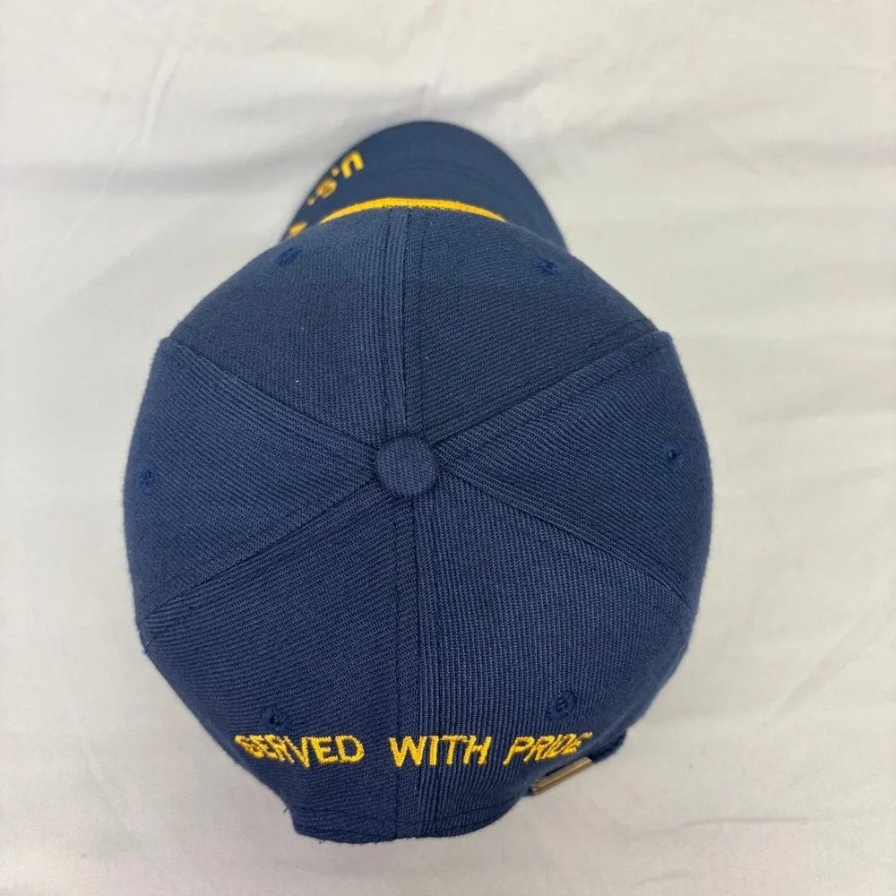 Unbranded US Navy Baseball Hat Men OSFA Blue Served With Pride Veteran Cap